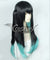 Demon Slayer: Kimetsu No Yaiba Tokitou Muichirou Muichiro Tokito Black Green Cosplay Wig
