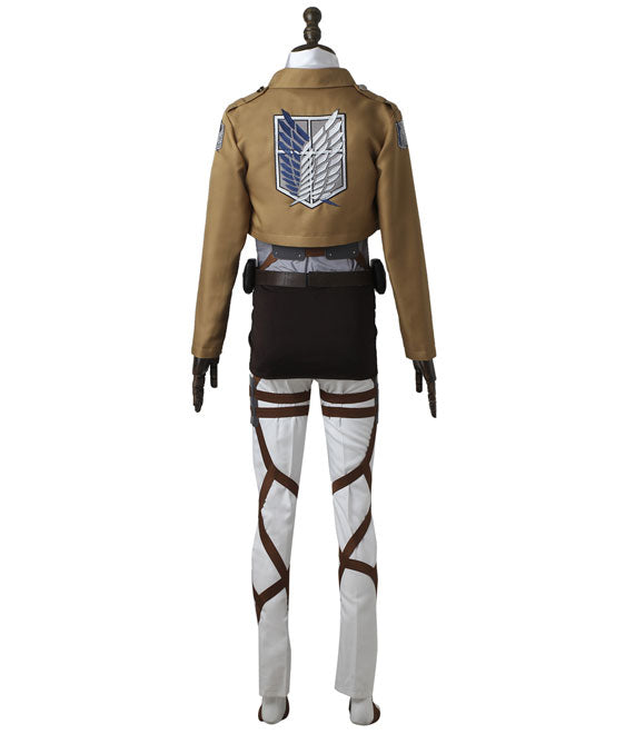 Attack On Titan Shingeki No Kyojin Levi Ackerman Scout Regiment Battle Suit Cosplay Costume