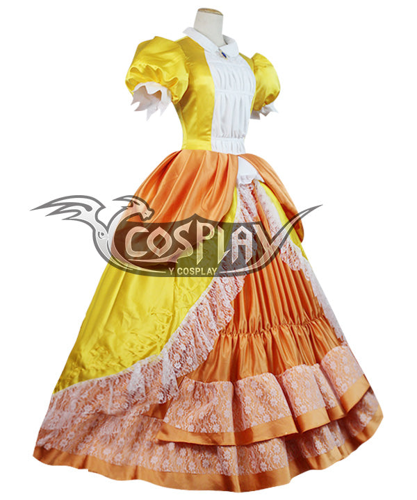 Super Smash Bros. Super Mario Princess Daisy Cosplay Costume