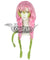 Demon Slayer: Kimetsu No Yaiba Kanroji Mitsuri Pink Green Cosplay Wig