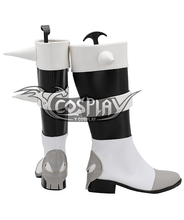 Pokemon Pokémon Sword And Shield Piers Black Grey Shoes Cosplay Boots