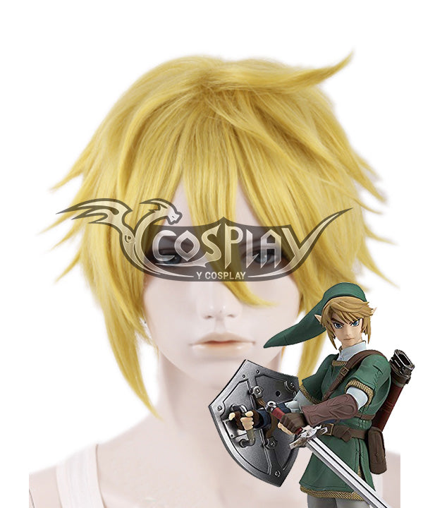 The Legend of Zelda Zeruda no Densetsu Link Golden Cosplay Wig