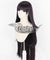 Super Danganronpa Dangan Ronpa 2 Mikan Tsumiki Black Purple Cosplay Wig