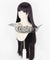 Super Danganronpa Dangan Ronpa 2 Mikan Tsumiki Black Purple Cosplay Wig