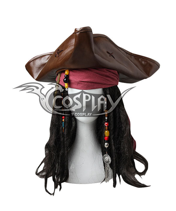 Pirates of the Caribbean: Dead Men Tell No Tales Captain Jack Sparrow Cosplay Costume -Including Wig and Not Boots